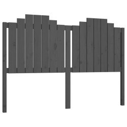 vidaXL Kopfteil Grau 166x4x110 cm Massivholz Kiefer