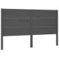 vidaXL Kopfteil Grau 156x4x100 cm Massivholz Kiefer