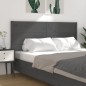 vidaXL Kopfteil Grau 156x4x100 cm Massivholz Kiefer