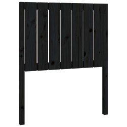 vidaXL Kopfteil Schwarz 80,5x4x100 cm Massivholz Kiefer
