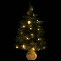 Künstlicher Weihnachtsbaum mit Ständer und LEDs Grün 60 cm PVC Künstlicher Weihnachtsbaum mit Ständer und LEDs Grün 60 cm PVC