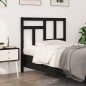 vidaXL Bett-Kopfteil Schwarz 105,5x4x100 cm Massivholz Kiefer