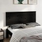 vidaXL Bett-Kopfteil Schwarz 154x6x82,5 cm Massivholz Kiefer