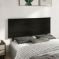 vidaXL Bett-Kopfteil Schwarz 154x6x82,5 cm Massivholz Kiefer