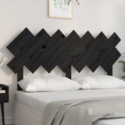 vidaXL Bett-Kopfteil Schwarz 151,5x3x81 cm Massivholz Kiefer