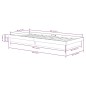 vidaXL Massivholzbett Weiß 90x200 cm vidaXL Massivholzbett Weiß 90x200 cm