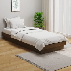 vidaXL Massivholzbett Honigbraun 90x190 cm