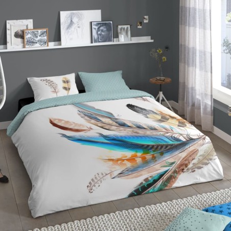 Good Morning Bettwäsche-Set FEATHER 135x200 cm Mehrfarbig