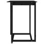 vidaXL Bartisch Schwarz 80x80x110 cm Massivholz Kiefer vidaXL Bartisch Schwarz 80x80x110 cm Massivholz Kiefer