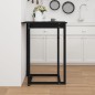 vidaXL Bartisch Schwarz 80x80x110 cm Massivholz Kiefer vidaXL Bartisch Schwarz 80x80x110 cm Massivholz Kiefer