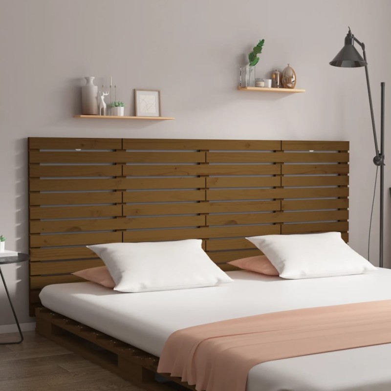 vidaXL Wand-Kopfteil Honigbraun 186x3x91,5 cm Massivholz Kiefer vidaXL Wand-Kopfteil Honigbraun 186x3x91,5 cm Massivholz Kiefer