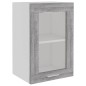 vidaXL Hängeschrank Glas Grau Sonoma 40x31x60 cm Holzwerkstoff vidaXL Hängeschrank Glas Grau Sonoma 40x31x60 cm Holzwerkstoff