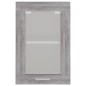 vidaXL Hängeschrank Glas Grau Sonoma 40x31x60 cm Holzwerkstoff vidaXL Hängeschrank Glas Grau Sonoma 40x31x60 cm Holzwerkstoff