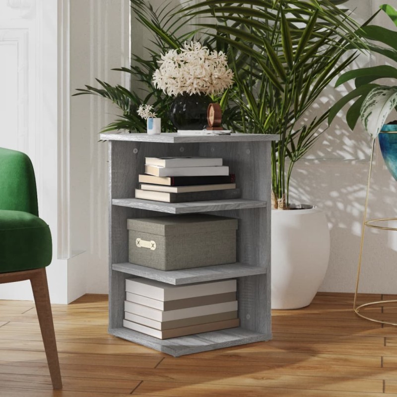 vidaXL Beistellregal Grau Sonoma 35x35x55 cm Holzwerkstoff vidaXL Beistellregal Grau Sonoma 35x35x55 cm Holzwerkstoff