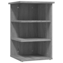 vidaXL Beistellregal Grau Sonoma 35x35x55 cm Holzwerkstoff