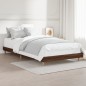 vidaXL Bettgestell Braun Eichen-Optik 100x200 cm Holzwerkstoff vidaXL Bettgestell Braun Eichen-Optik 100x200 cm Holzwerkstoff