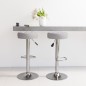 vidaXL Barhocker 2 Stk. Grau Stoff vidaXL Barhocker 2 Stk. Grau Stoff