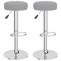 vidaXL Barhocker 2 Stk. Grau Stoff vidaXL Barhocker 2 Stk. Grau Stoff