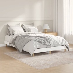 vidaXL Bettgestell Weiß 120x190 cm Holzwerkstoff