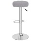 vidaXL Barhocker 2 Stk. Grau Stoff vidaXL Barhocker 2 Stk. Grau Stoff