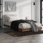 vidaXL Bettgestell Räuchereiche 100x200 cm Holzwerkstoff vidaXL Bettgestell Räuchereiche 100x200 cm Holzwerkstoff