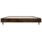 vidaXL Bettgestell Räuchereiche 100x200 cm Holzwerkstoff vidaXL Bettgestell Räuchereiche 100x200 cm Holzwerkstoff