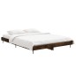 vidaXL Bettgestell Räuchereiche 135x190 cm Holzwerkstoff vidaXL Bettgestell Räuchereiche 135x190 cm Holzwerkstoff
