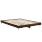 vidaXL Bettgestell Räuchereiche 135x190 cm Holzwerkstoff vidaXL Bettgestell Räuchereiche 135x190 cm Holzwerkstoff