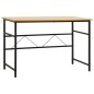 vidaXL Computertisch Schwarz und Eiche Hell 105x55x72 cm MDF und Metall vidaXL Computertisch Schwarz und Eiche Hell 105x55x72 cm MDF und Metall