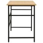 vidaXL Computertisch Schwarz und Eiche Hell 105x55x72 cm MDF und Metall vidaXL Computertisch Schwarz und Eiche Hell 105x55x72 cm MDF und Metall