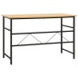 vidaXL Computertisch Schwarz und Eiche Hell 105x55x72 cm MDF und Metall vidaXL Computertisch Schwarz und Eiche Hell 105x55x72 cm MDF und Metall