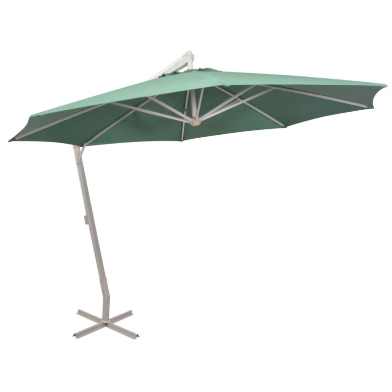 vidaXL Sonnenschirm Ampelschirm 350 cm Grün Aluminiummast vidaXL Sonnenschirm Ampelschirm 350 cm Grün Aluminiummast