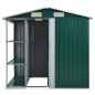 vidaXL Gartenhaus mit Regal Grün 205x130x183 cm Eisen vidaXL Gartenhaus mit Regal Grün 205x130x183 cm Eisen