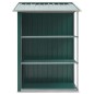 vidaXL Gartenhaus mit Regal Grün 205x130x183 cm Eisen vidaXL Gartenhaus mit Regal Grün 205x130x183 cm Eisen
