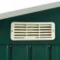 vidaXL Gartenhaus mit Regal Grün 205x130x183 cm Eisen vidaXL Gartenhaus mit Regal Grün 205x130x183 cm Eisen