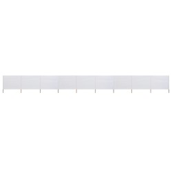 vidaXL 9-teiliges Windschutzgewebe 1200 x 80 cm Sandweiß