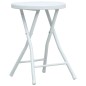 vidaXL Klappbare Garten-Hocker 4 Stk. Weiß HDPE Rattanoptik vidaXL Klappbare Garten-Hocker 4 Stk. Weiß HDPE Rattanoptik