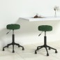 Essstühle 2 Stk. Drehbar Dunkelgrün Samt Essstühle 2 Stk. Drehbar Dunkelgrün Samt