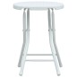 vidaXL Klappbare Garten-Hocker 4 Stk. Weiß HDPE Rattanoptik vidaXL Klappbare Garten-Hocker 4 Stk. Weiß HDPE Rattanoptik