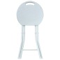 vidaXL Klappbare Garten-Hocker 4 Stk. Weiß HDPE Rattanoptik vidaXL Klappbare Garten-Hocker 4 Stk. Weiß HDPE Rattanoptik