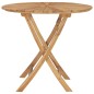 vidaXL Klappbarer Gartentisch Ø 85 cm Teak Massivholz vidaXL Klappbarer Gartentisch Ø 85 cm Teak Massivholz