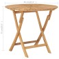 vidaXL Klappbarer Gartentisch Ø 85 cm Teak Massivholz vidaXL Klappbarer Gartentisch Ø 85 cm Teak Massivholz