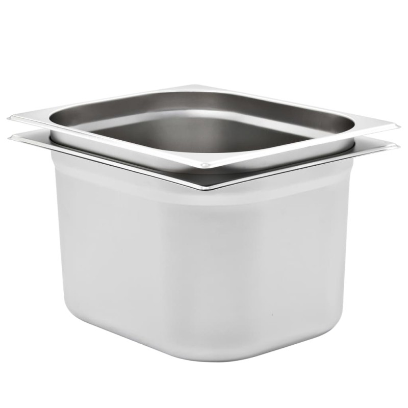 vidaXL Gastronormbehälter 2 Stk. GN 1/2 200 mm Edelstahl vidaXL Gastronormbehälter 2 Stk. GN 1/2 200 mm Edelstahl