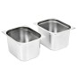 vidaXL Gastronormbehälter 2 Stk. GN 1/2 200 mm Edelstahl vidaXL Gastronormbehälter 2 Stk. GN 1/2 200 mm Edelstahl