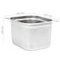 vidaXL Gastronormbehälter 2 Stk. GN 1/2 200 mm Edelstahl vidaXL Gastronormbehälter 2 Stk. GN 1/2 200 mm Edelstahl