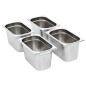 vidaXL Gastronormbehälter 4 Stk. GN 1/4 150 mm Edelstahl vidaXL Gastronormbehälter 4 Stk. GN 1/4 150 mm Edelstahl