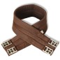 Pferdereiten Sattelset 17,5" echtes Leder braun 12 cm Pferdereiten Sattelset 17,5" echtes Leder braun 12 cm