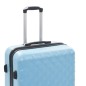 vidaXL Hartschalen-Trolley-Set 3 Stk. Blau ABS vidaXL Hartschalen-Trolley-Set 3 Stk. Blau ABS