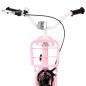 vidaXL Kinderfahrrad mit Frontgepäckträger 16 Zoll Weiß und Rosa vidaXL Kinderfahrrad mit Frontgepäckträger 16 Zoll Weiß und Rosa