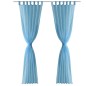 2 x Transparente Gardine Fertiggardine 140 x 225 cm türkis 2 x Transparente Gardine Fertiggardine 140 x 225 cm türkis